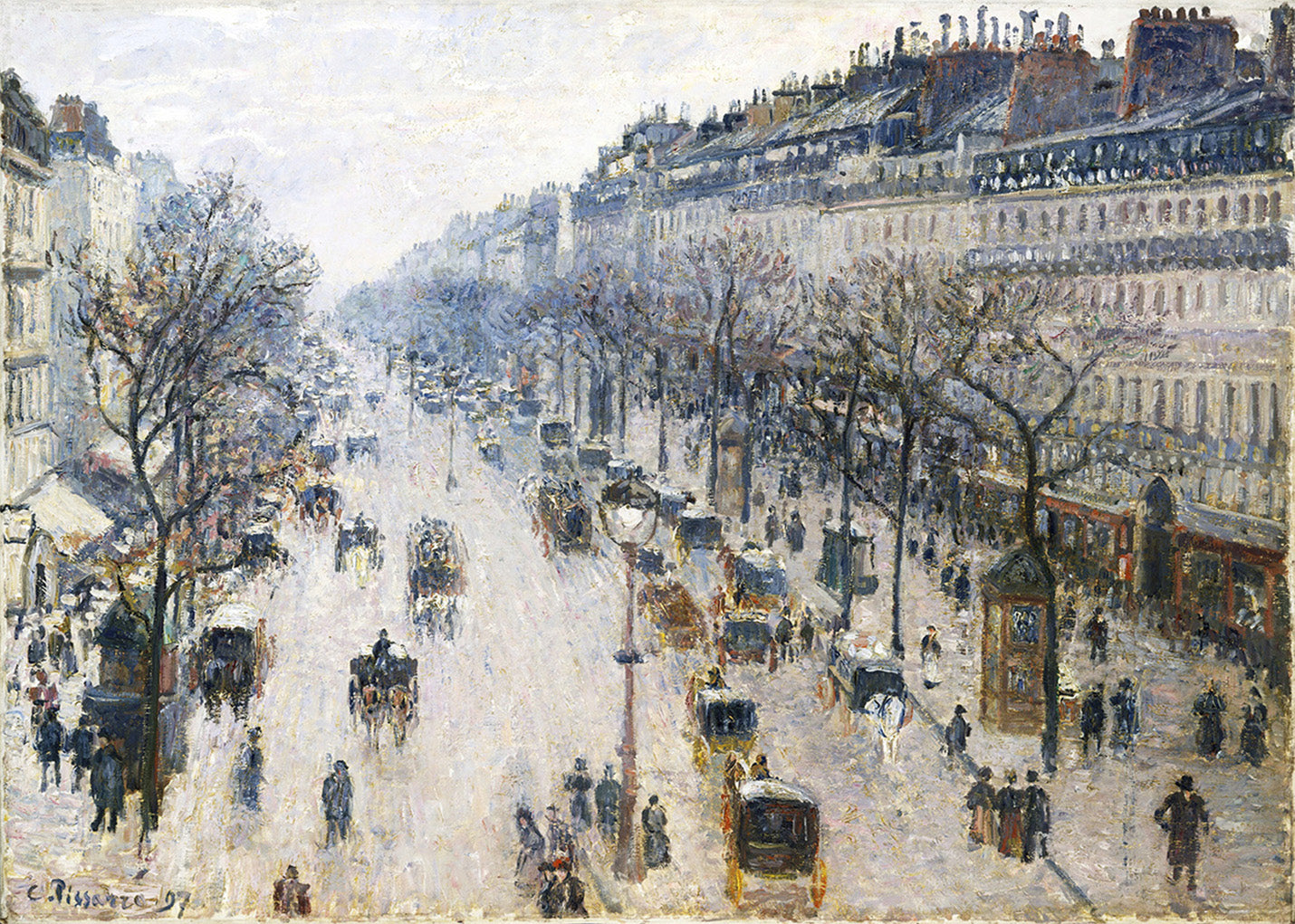 Boulevard Montmartre, mañana invernal (Pissarro)