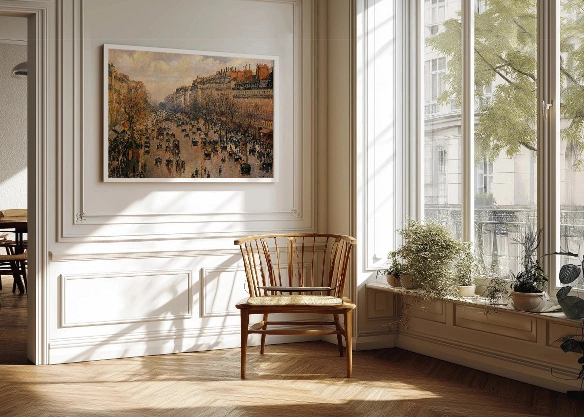 Cuadro ​Boulevard Montmartre, sol de la tarde (Pissarro)
