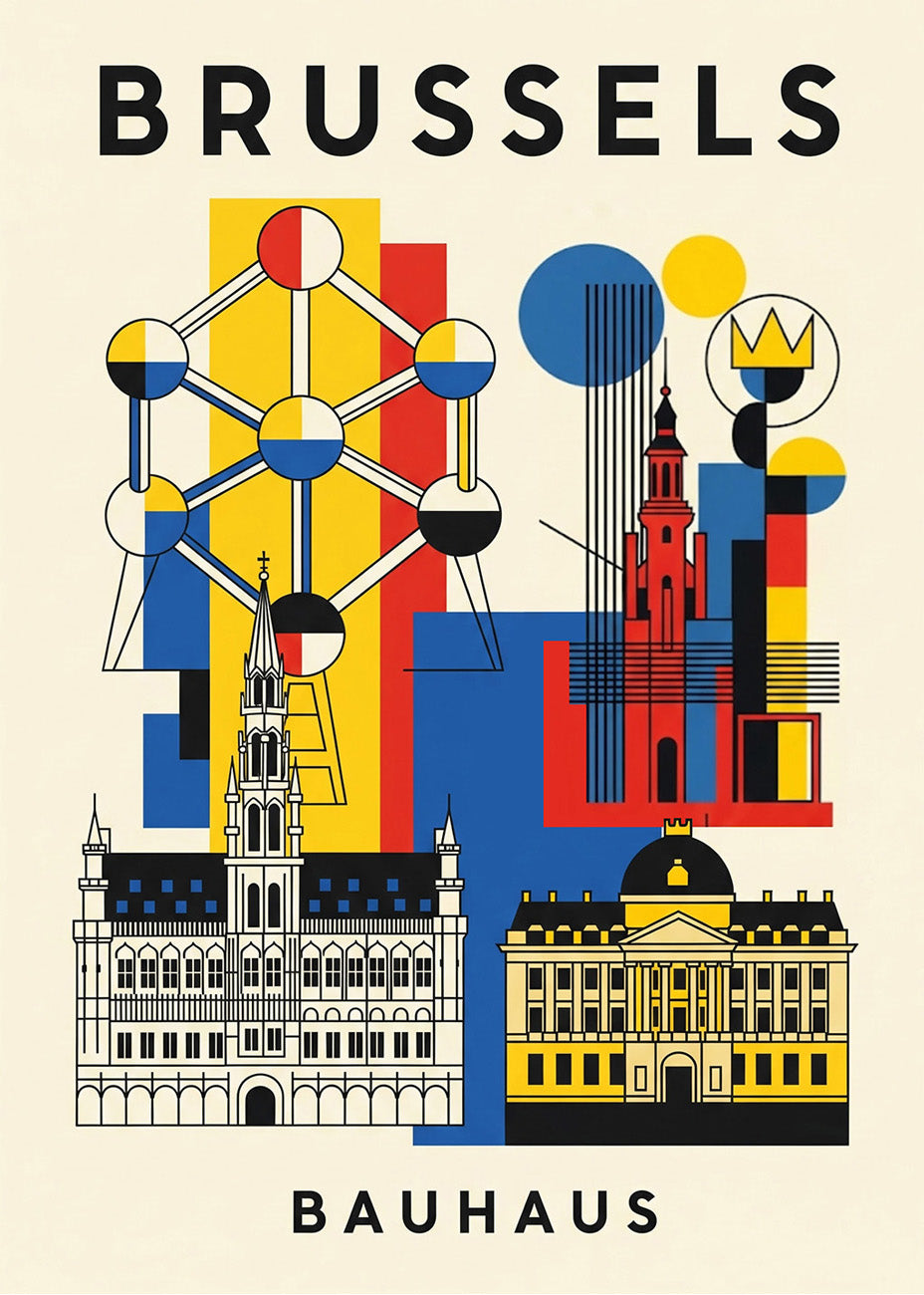 Cuadro Brussels Poster Bauhaus