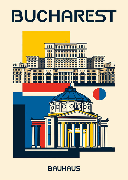 Cuadro Bucharest Poster Bauhaus