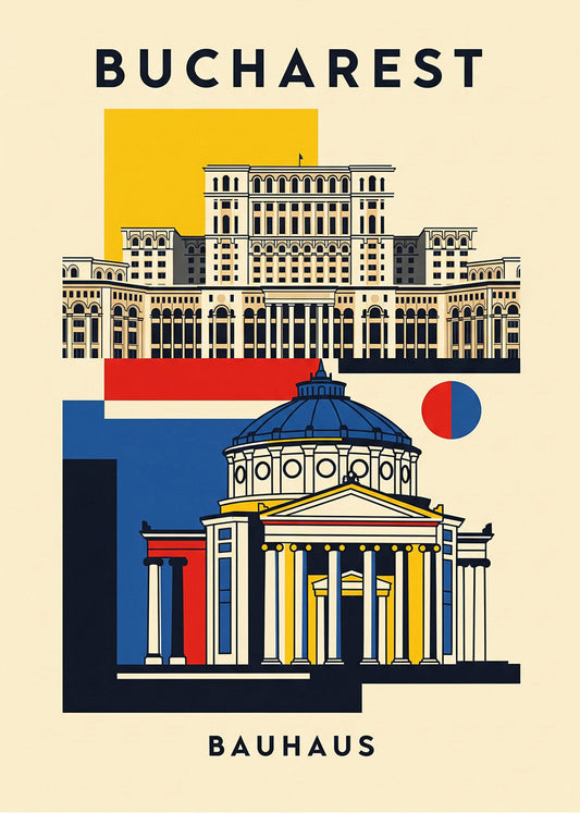 Cuadro Bucharest Poster Bauhaus