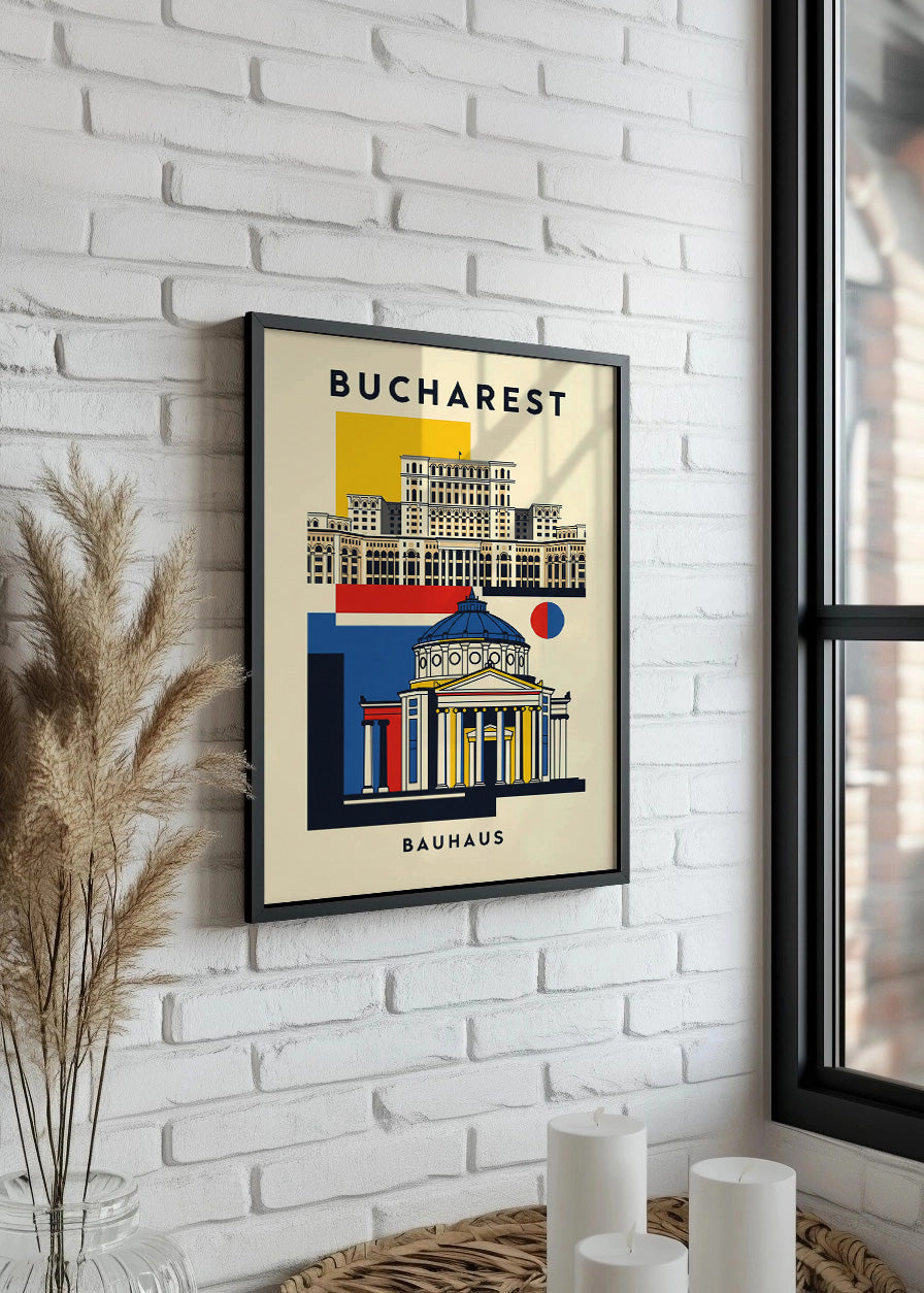 Cuadro Bucharest Poster Bauhaus