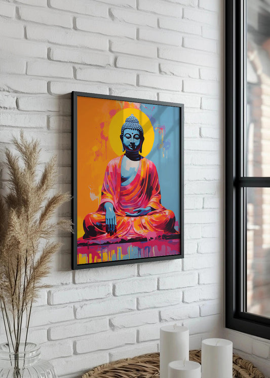 Cuadro ​Buda colorido