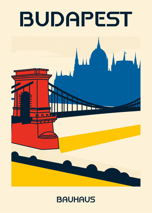 Cuadro Budapest Poster Bauhaus