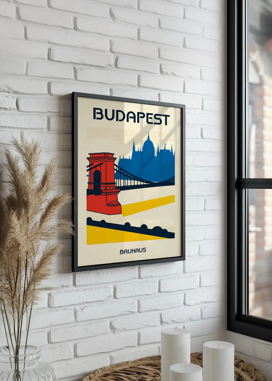 Cuadro Budapest Poster Bauhaus