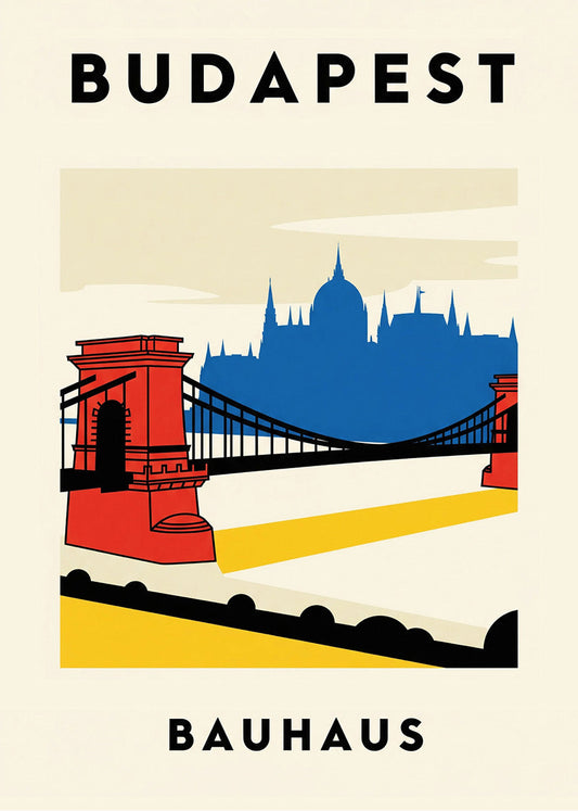 Cuadro Budapest Poster Bauhaus