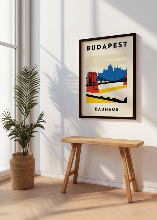 Cuadro Budapest Poster Bauhaus