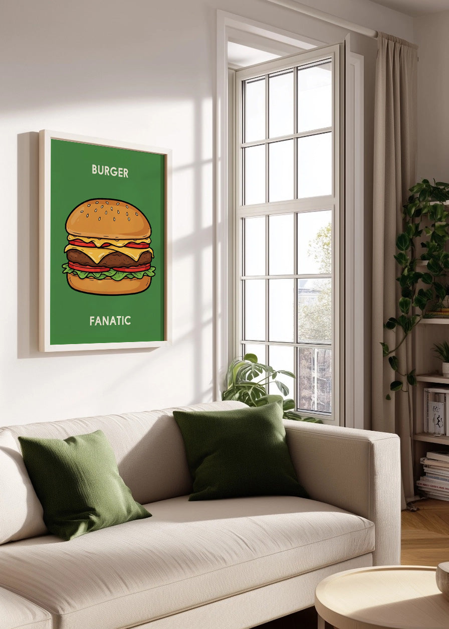 Cuadro Burguer fanatic