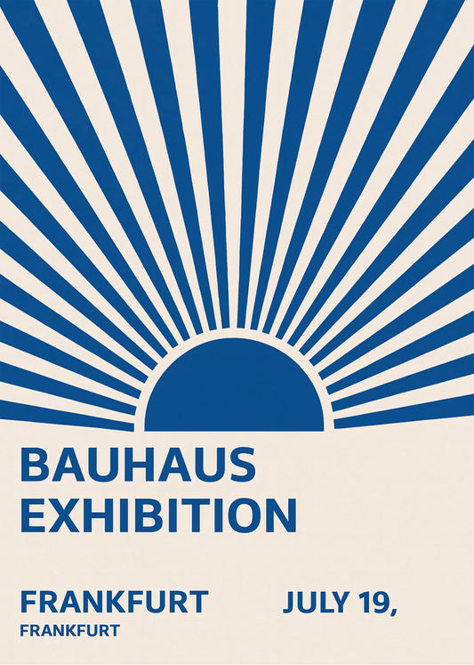 Cuadro Buuhaus blue exhibition