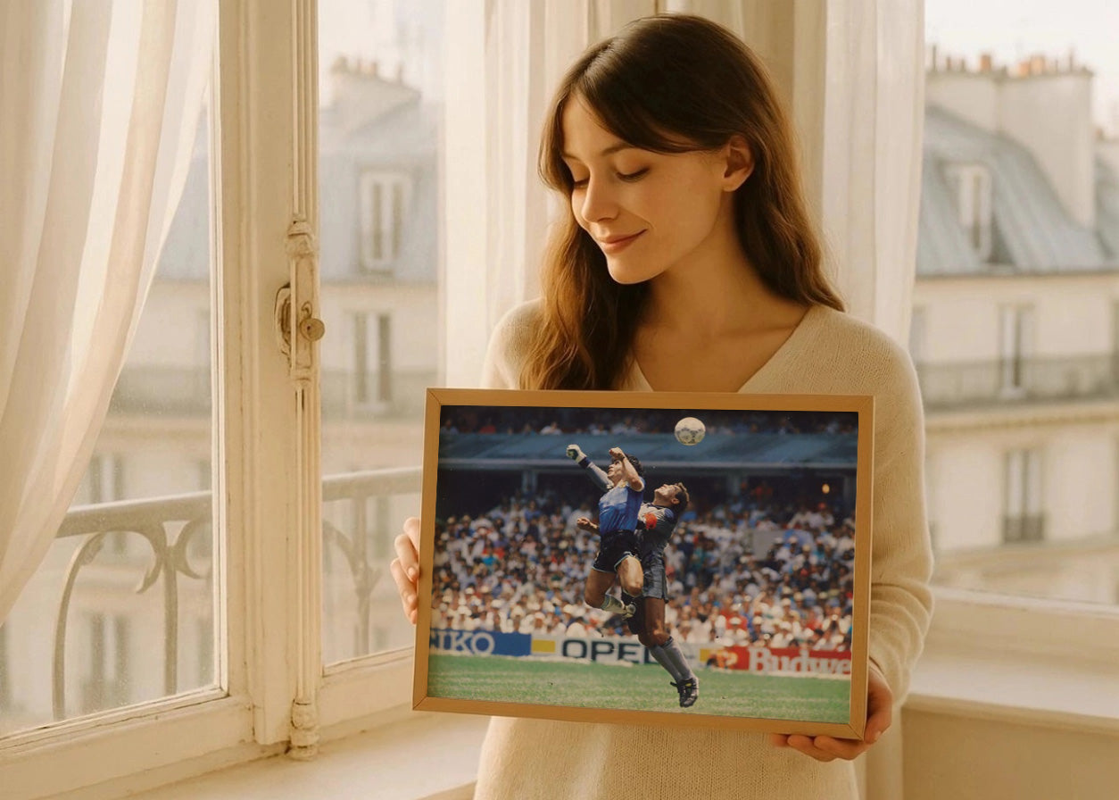 Cuadro ​La mano de dios - Gol Maradona