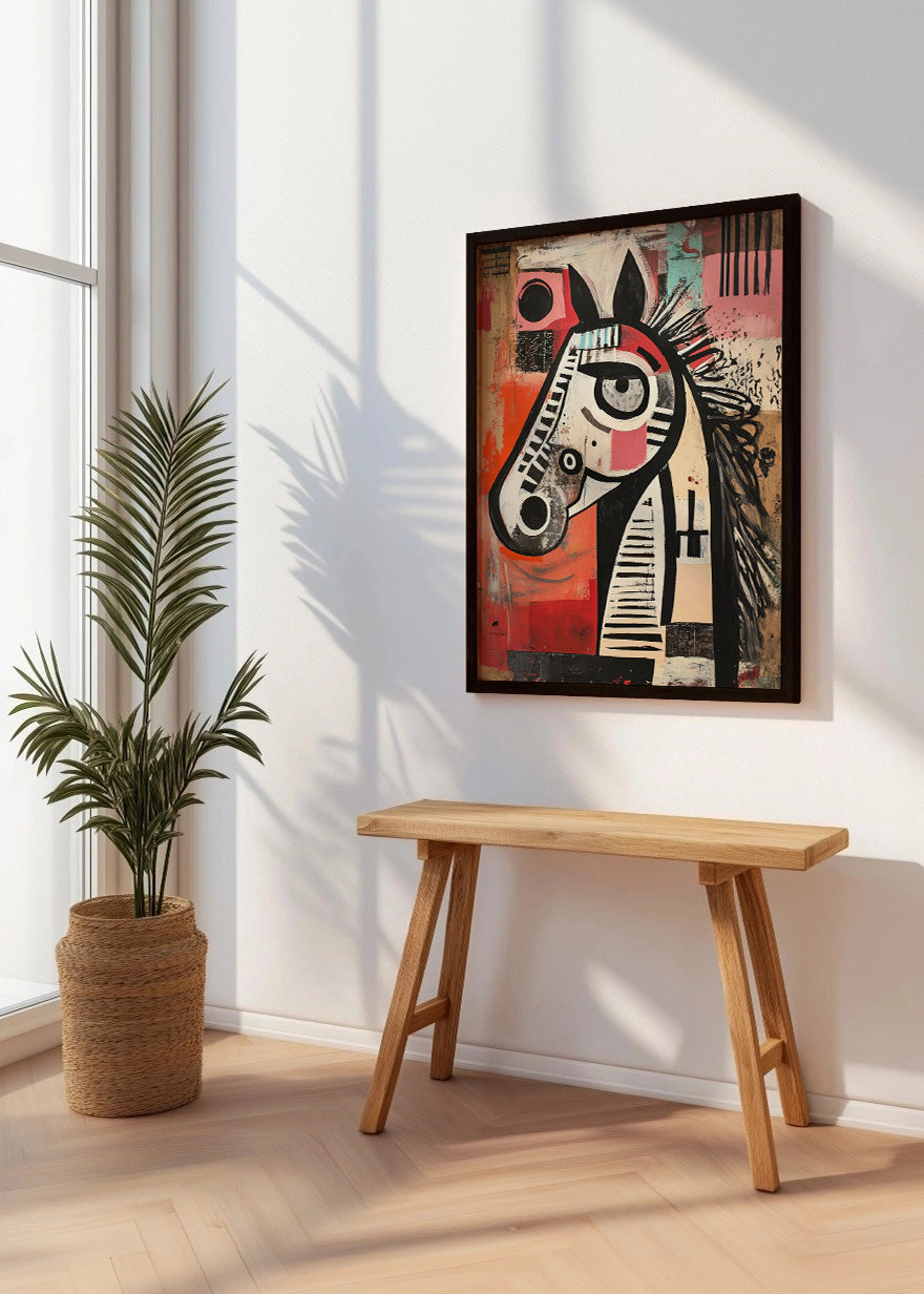 Cuadro ​Caballo abstracto