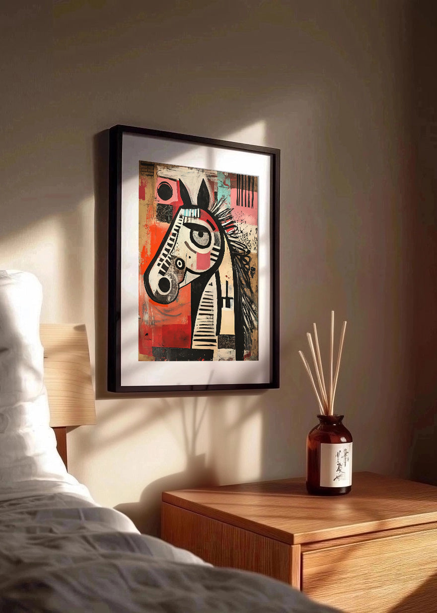 Cuadro ​Caballo abstracto