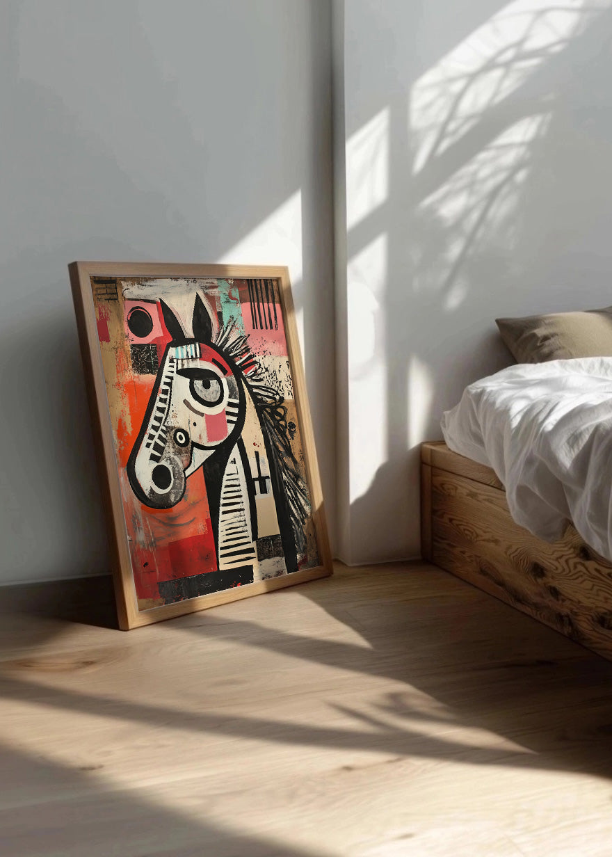 Cuadro ​Caballo abstracto