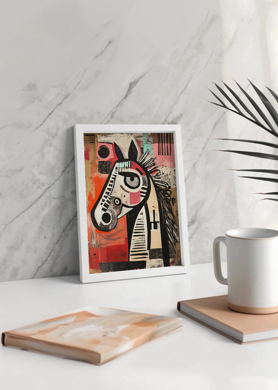 Cuadro ​Caballo abstracto