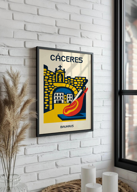 Cuadro Cáceres Poster Bauhaus
