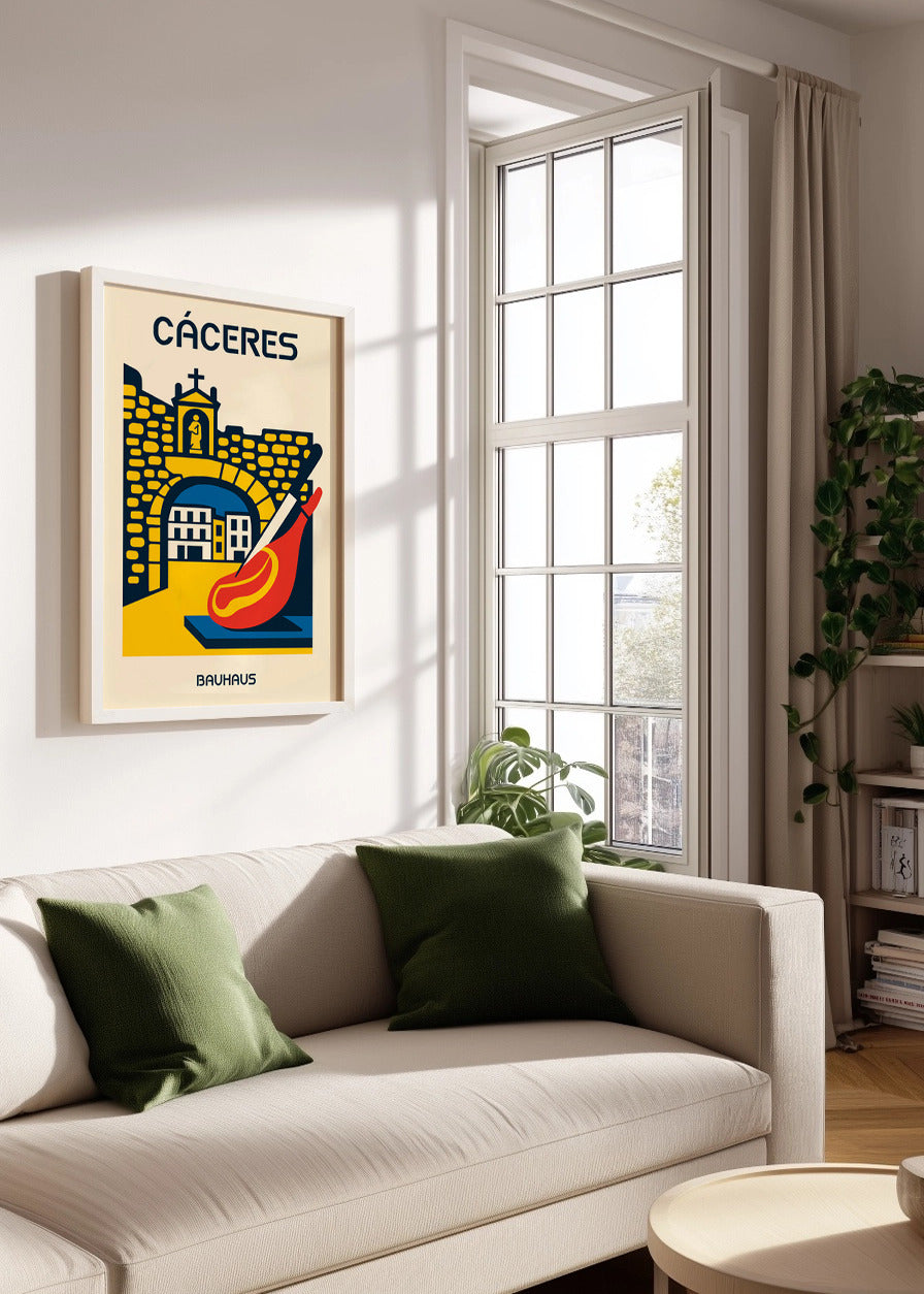 Cuadro Cáceres Poster Bauhaus