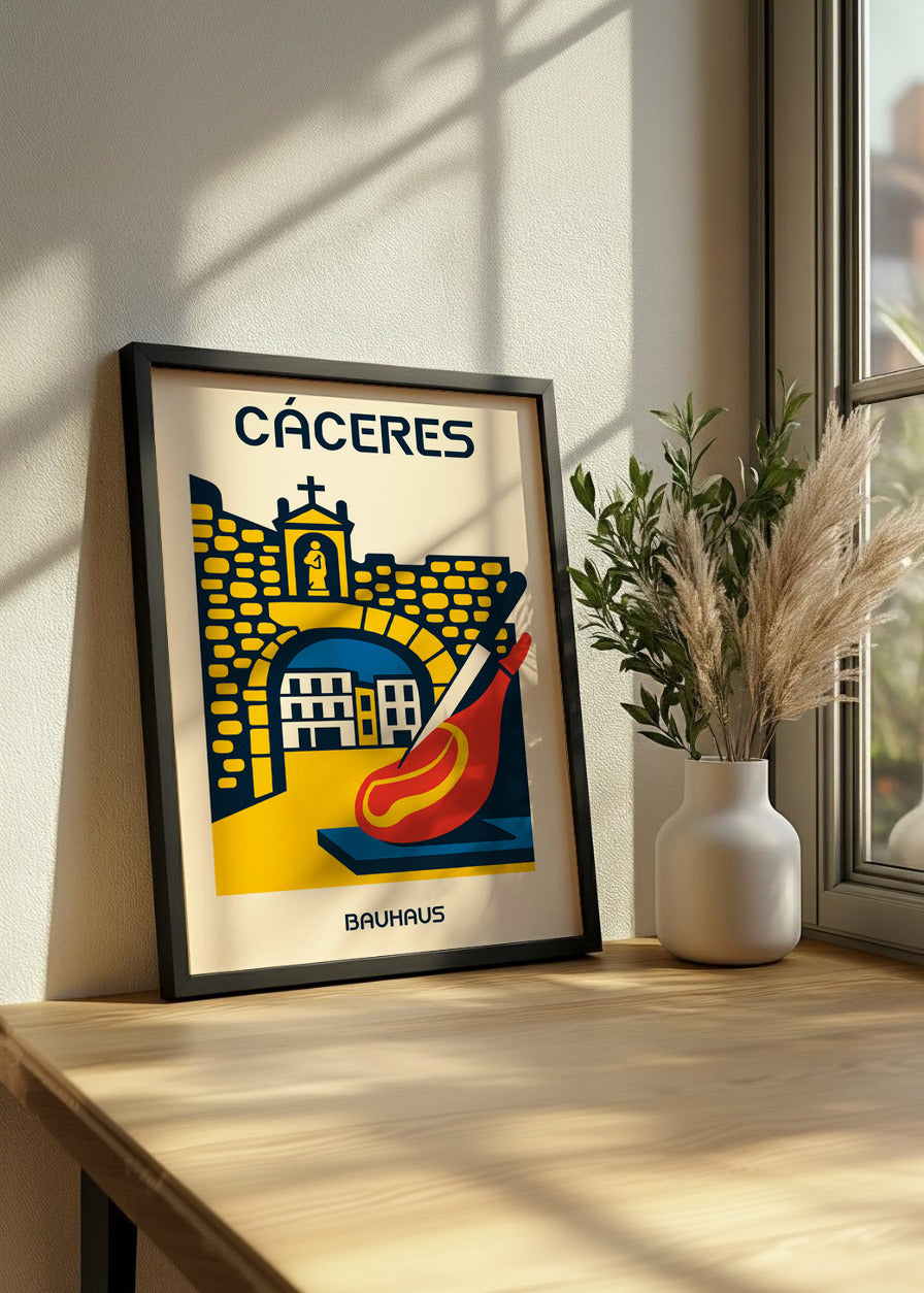 Cuadro Cáceres Poster Bauhaus