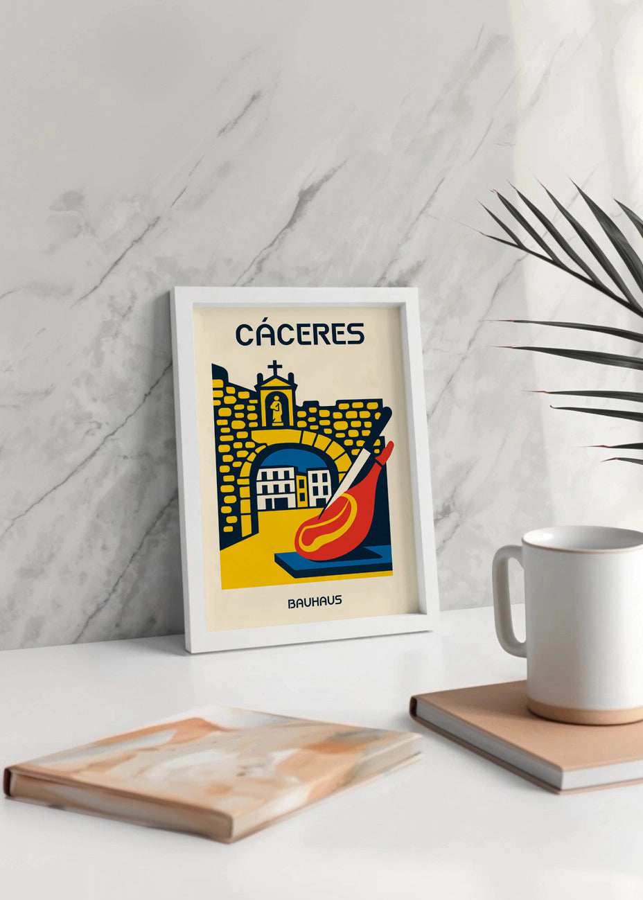 Cuadro Cáceres Poster Bauhaus