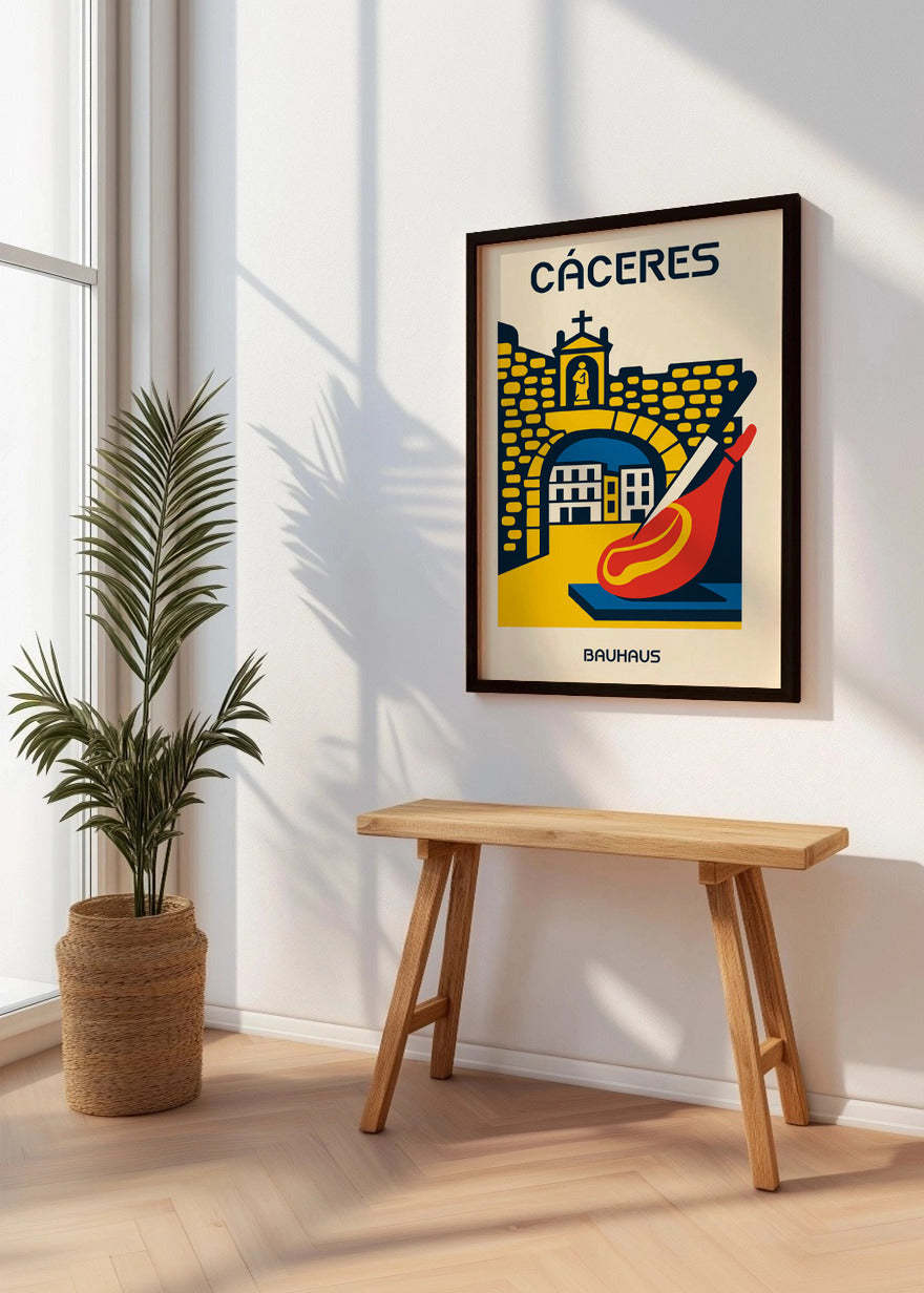 Cuadro Cáceres Poster Bauhaus
