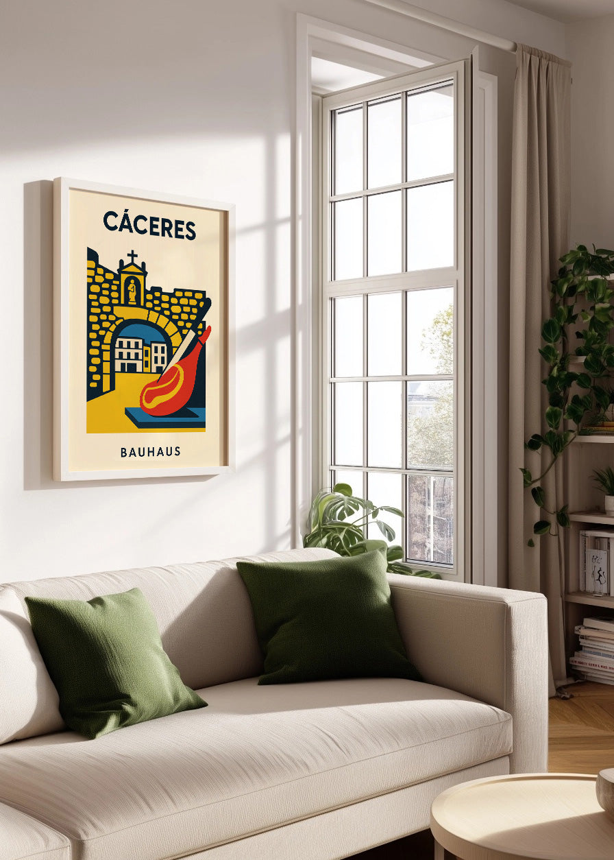 Cuadro Cáceres Poster Bauhaus