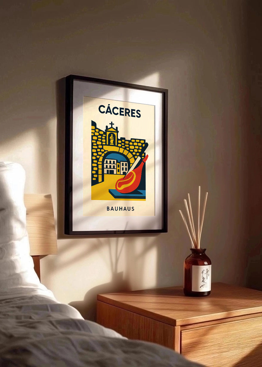 Cuadro Cáceres Poster Bauhaus