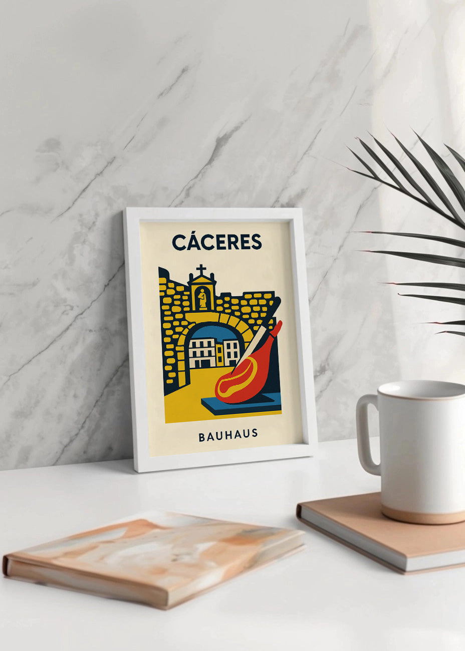 Cuadro Cáceres Poster Bauhaus