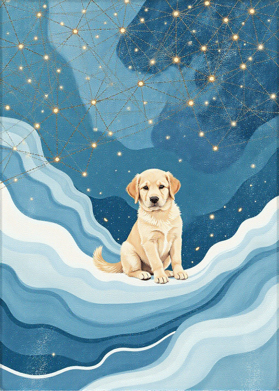 Cuadro Cachorro en el cielo