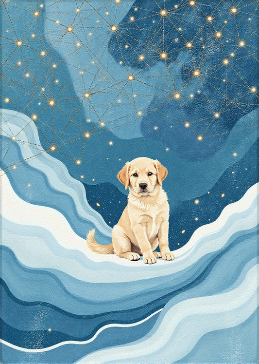Cuadro Cachorro en el cielo