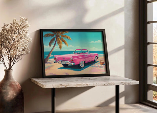 Cuadro Cadillac de la playa