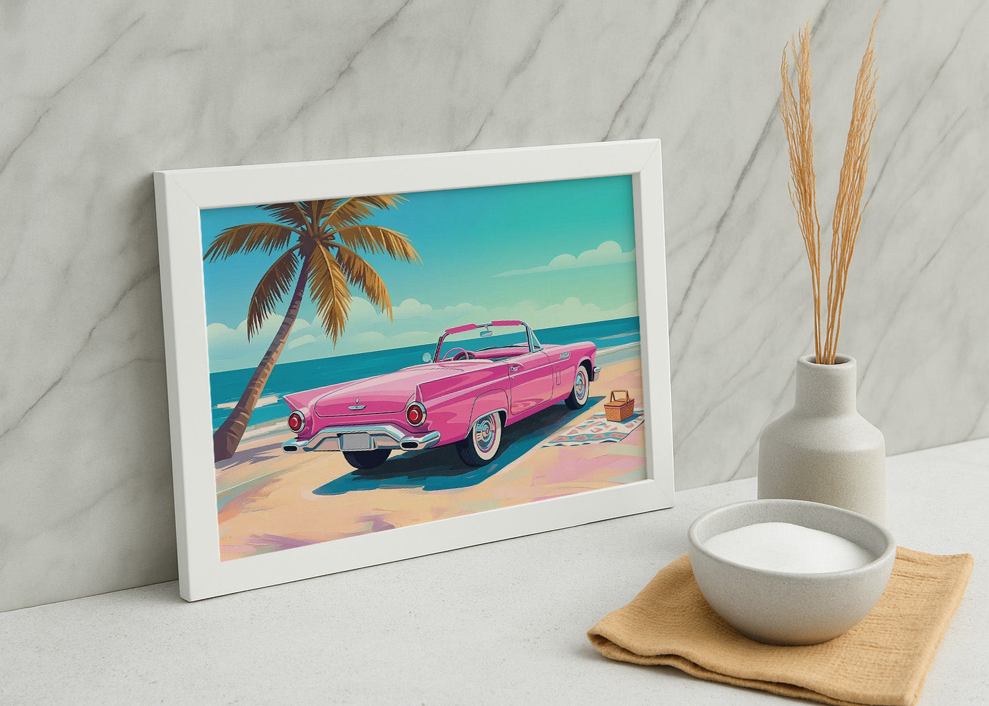 Cuadro Cadillac de la playa