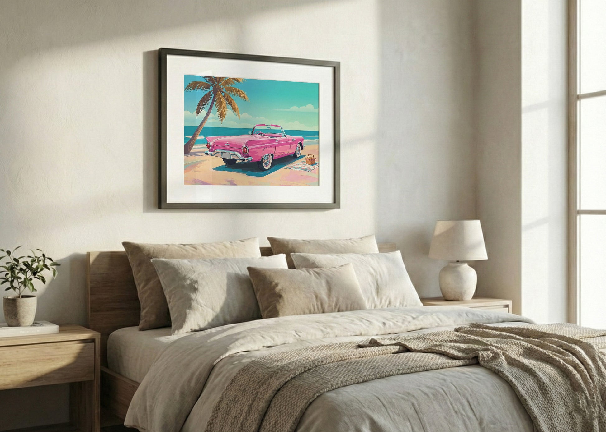 Cuadro Cadillac de la playa