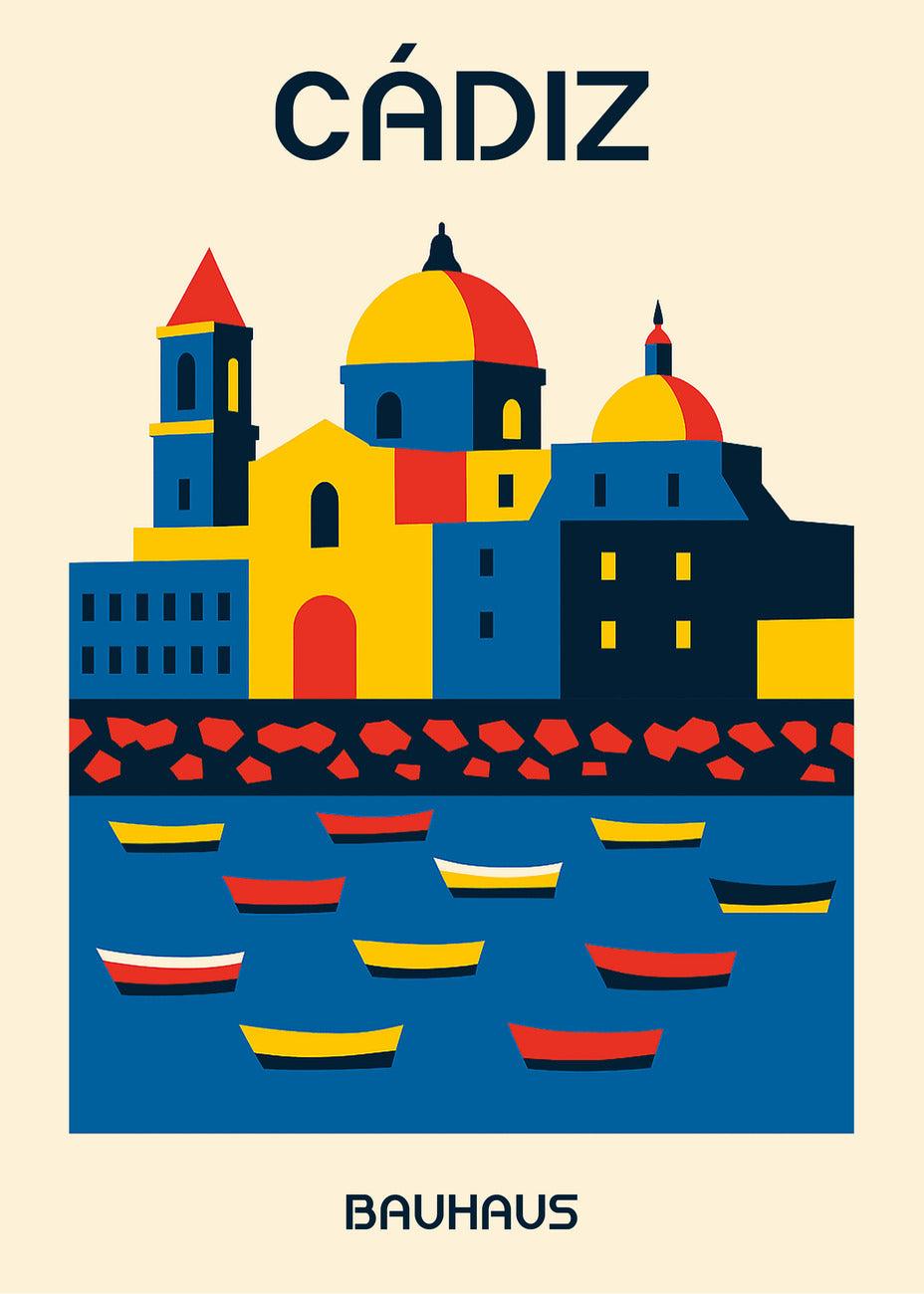 Cuadro Cádiz Poster Bauhaus