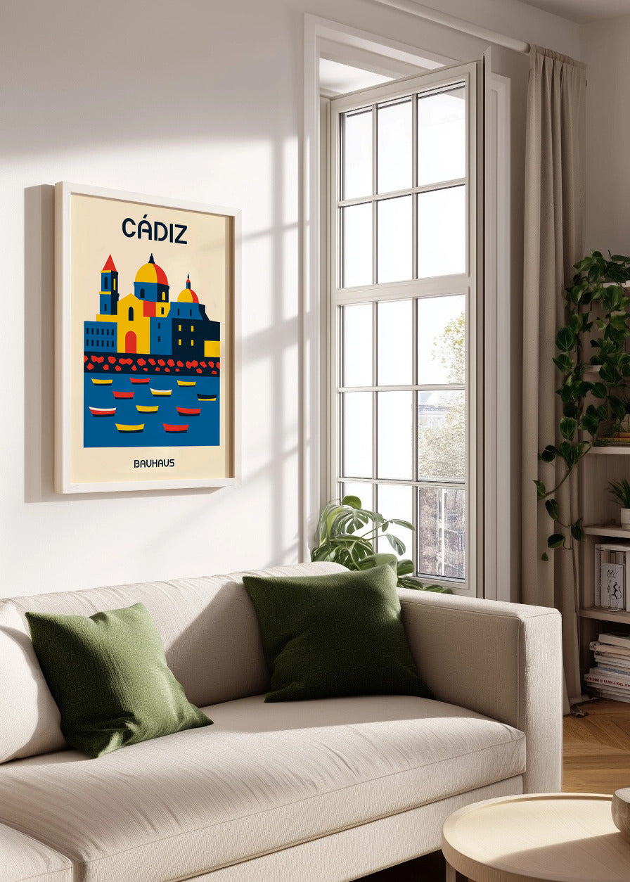 Cuadro Cádiz Poster Bauhaus