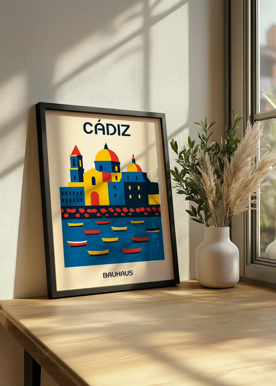 Cuadro Cádiz Poster Bauhaus