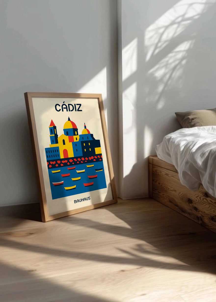 Cuadro Cádiz Poster Bauhaus