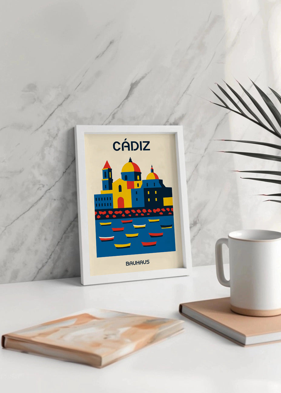 Cuadro Cádiz Poster Bauhaus