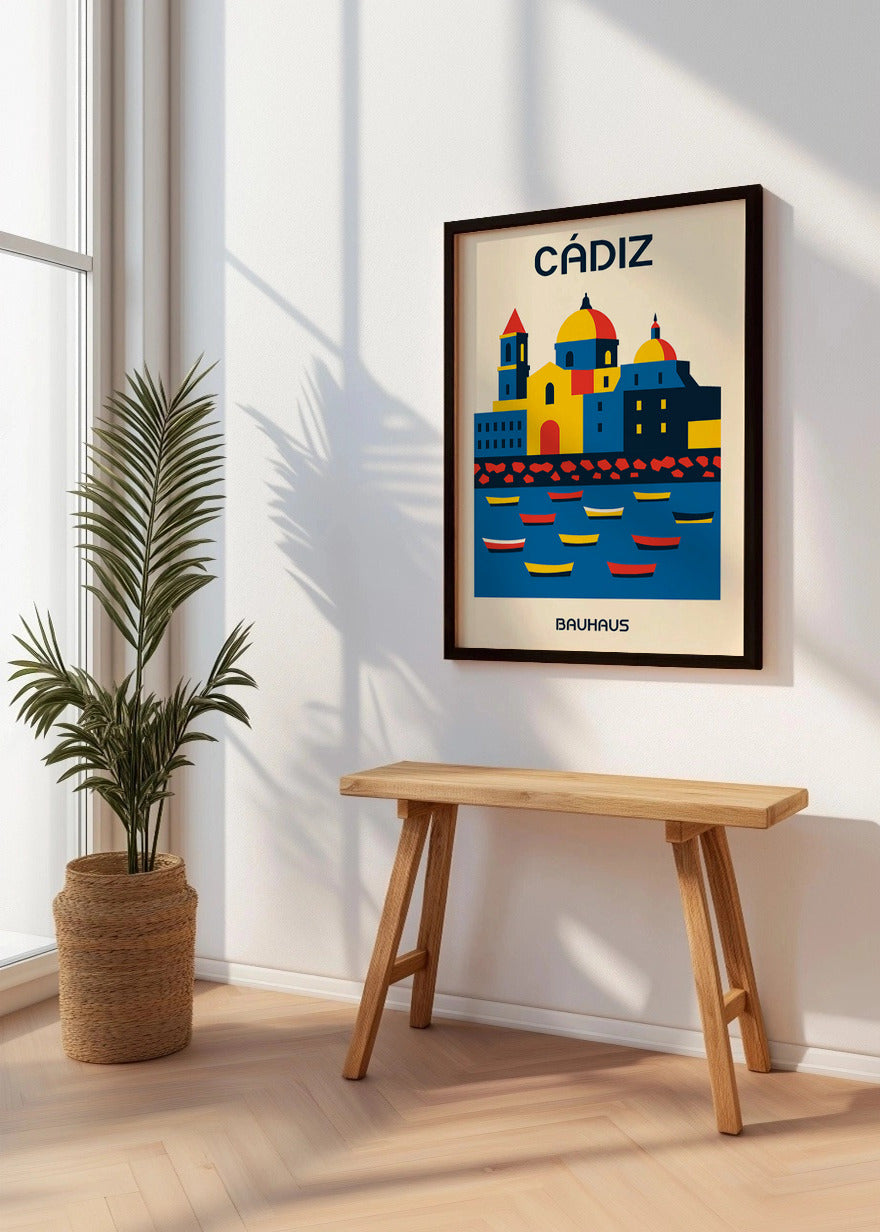 Cuadro Cádiz Poster Bauhaus