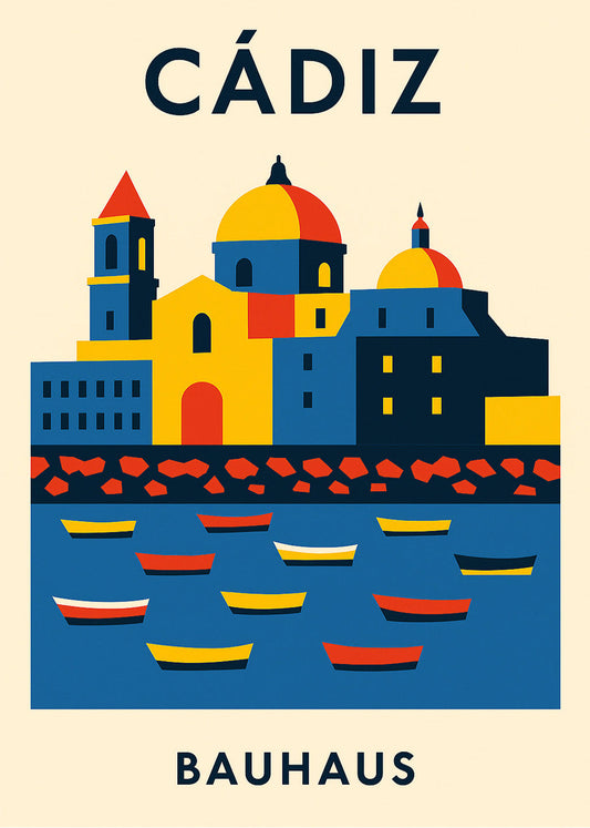 Cuadro Cádiz Poster Bauhaus