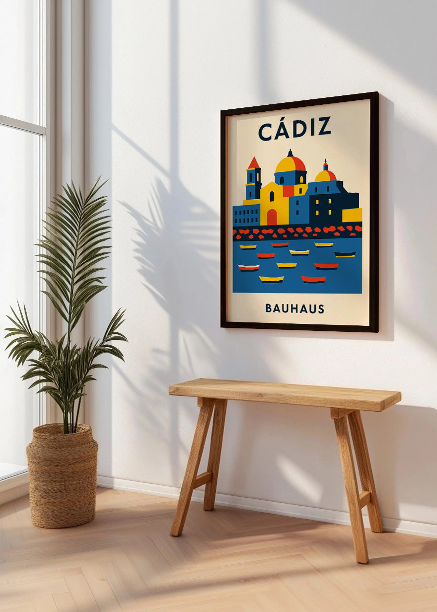 Cuadro Cádiz Poster Bauhaus