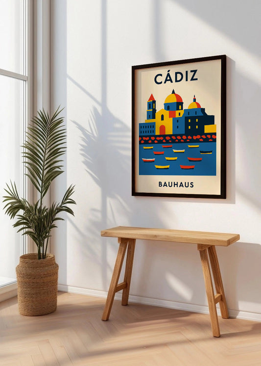 Cuadro Cádiz Poster Bauhaus