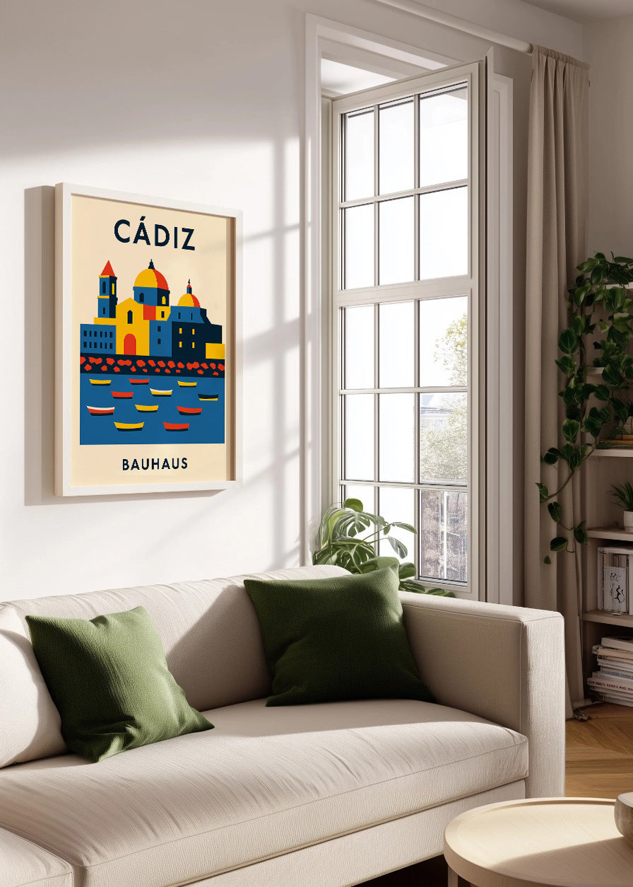 Cuadro Cádiz Poster Bauhaus