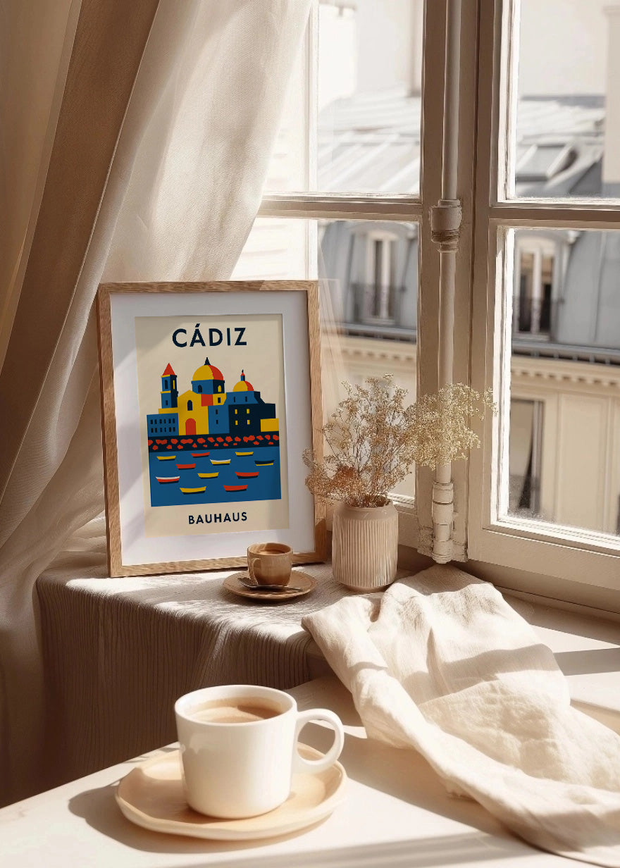 Cuadro Cádiz Poster Bauhaus