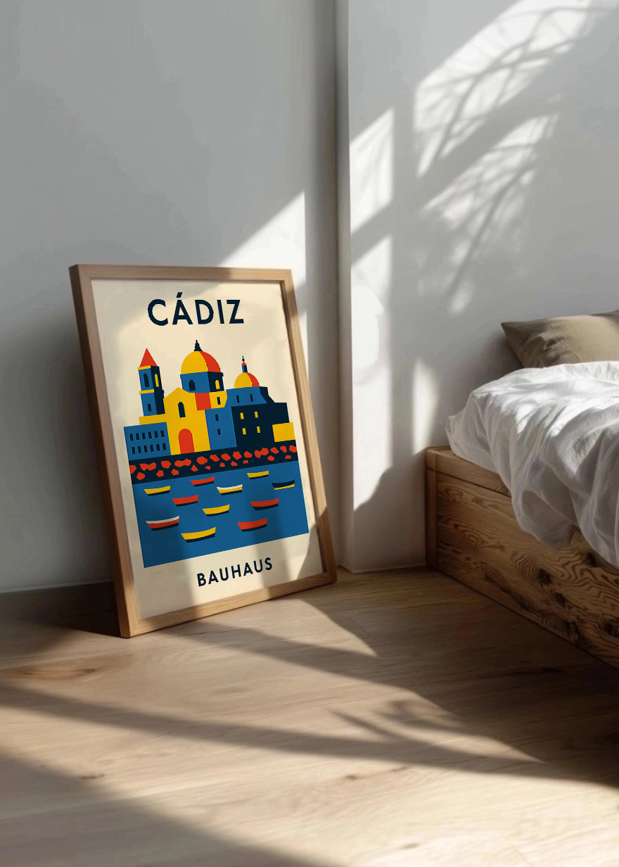 Cuadro Cádiz Poster Bauhaus