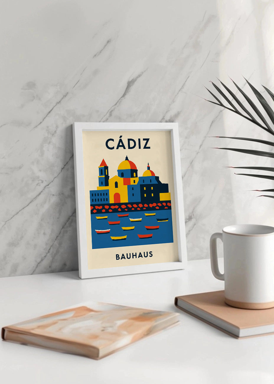 Cuadro Cádiz Poster Bauhaus