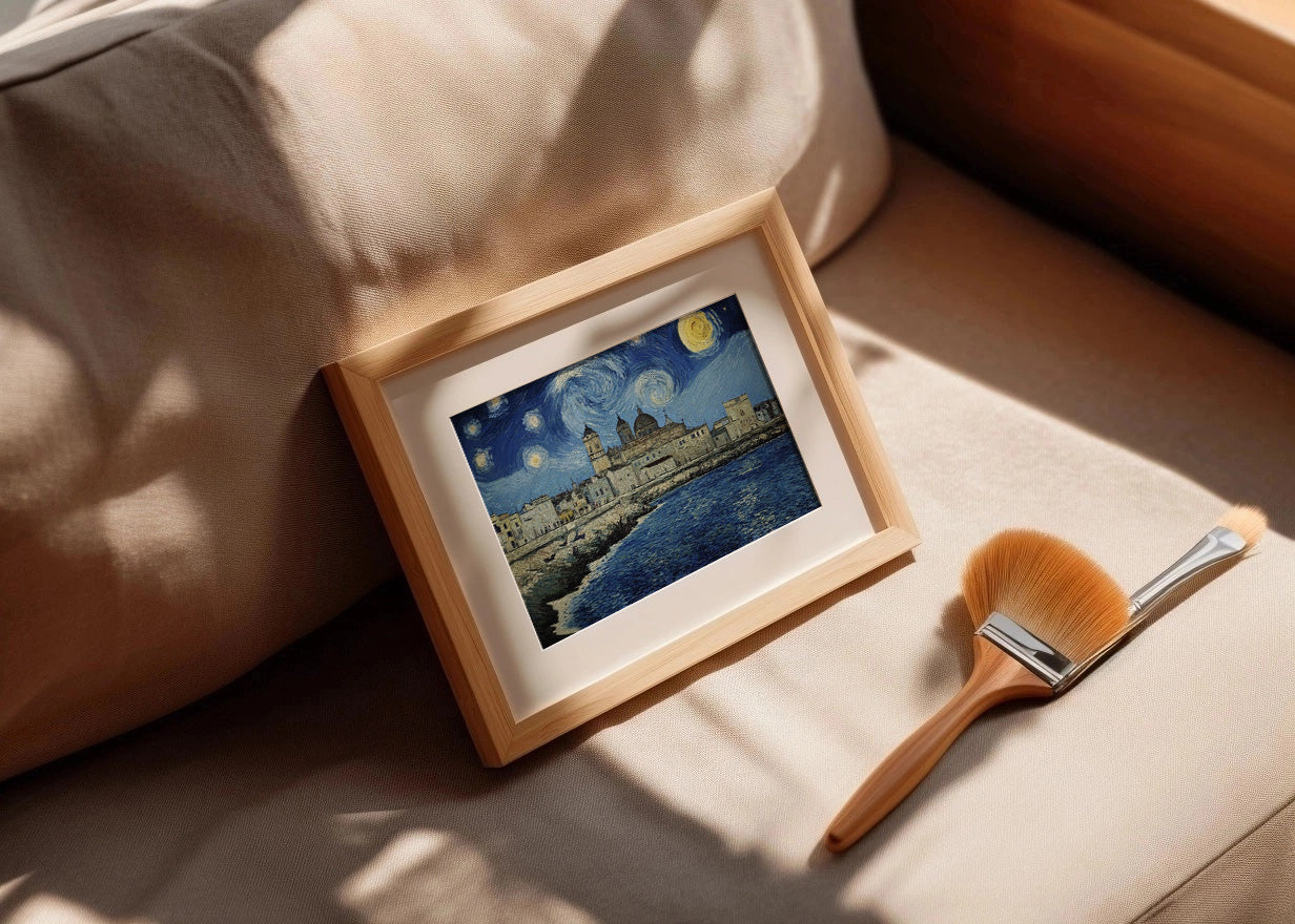 Cuadro ​Cádiz con catedral - Van Gogh