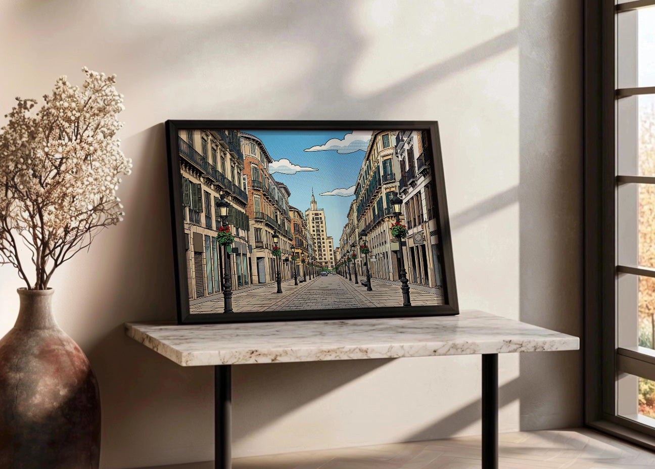 Cuadro Calle Larios - Cómic