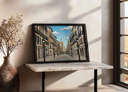 Cuadro Calle Larios - Cómic
