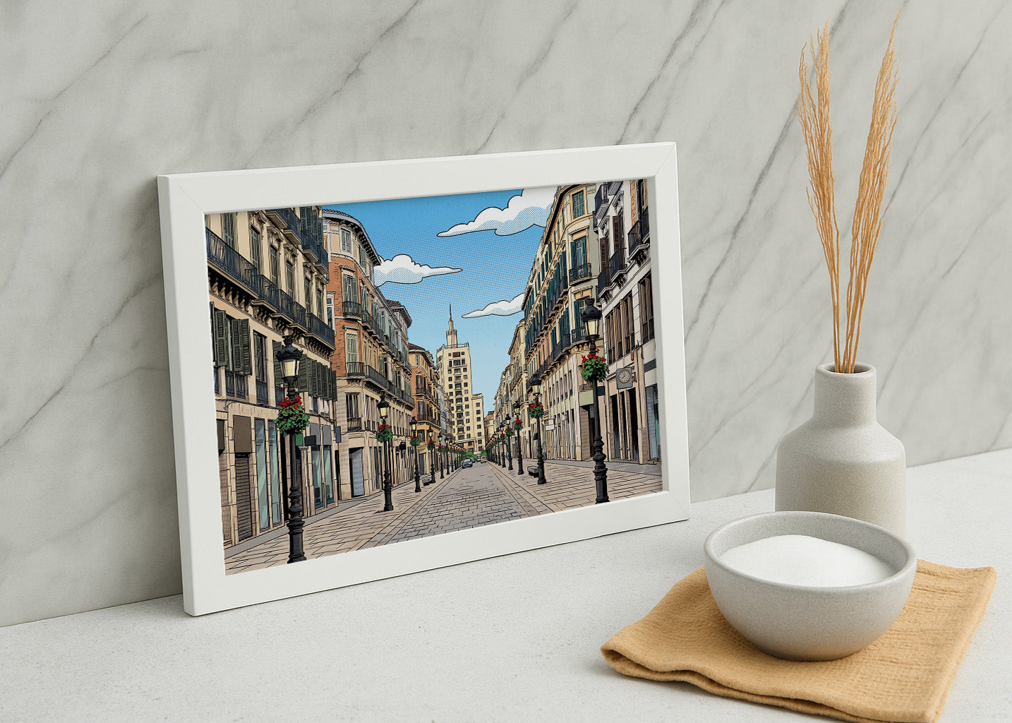 Cuadro Calle Larios - Cómic