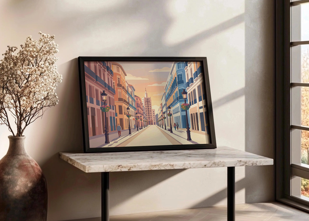 Cuadro Calle Larios - Pastel