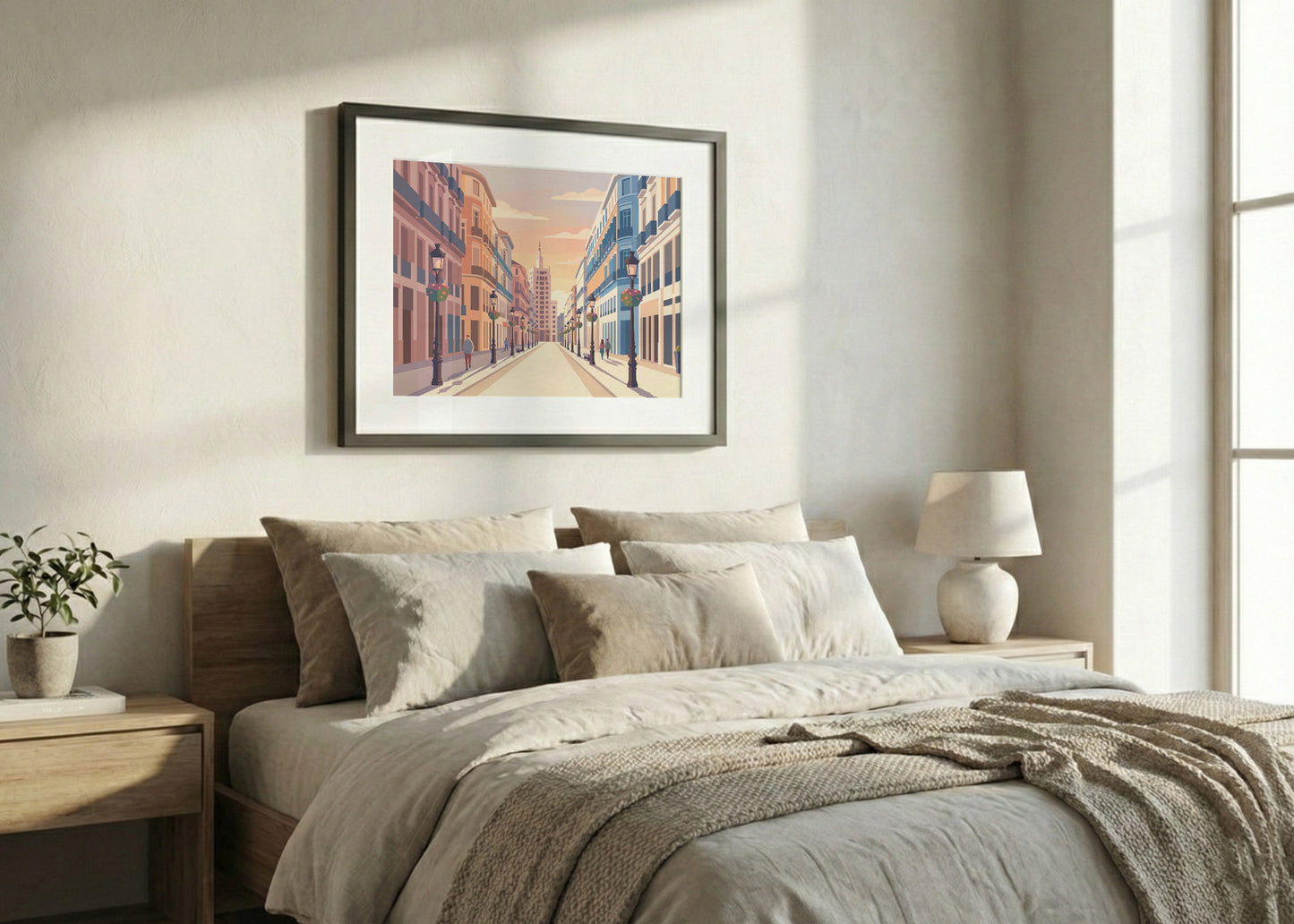 Cuadro Calle Larios - Pastel